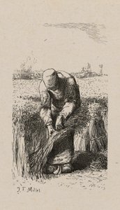Žena Tahání Len od Jacques Adrien Lavieille