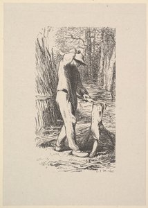 Dřevorubec dělá bubáka, 1853.