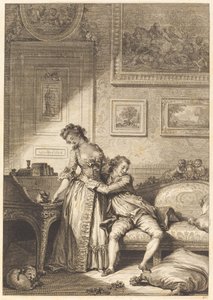 Ubohá galantní podvodnice od Jacques Aliamet and Antoine Jean Duclos after Jean Honoré Fragonard