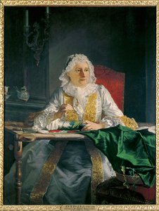 Portrét paní Antoine Crozat ... (malba na plátně) od Jacques Andre Joseph Camelot Aved