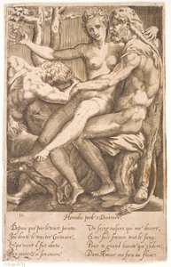 Herkules a Deianire od Jacques Androuet Ducerceau d.Æ.