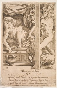 Merkur navštíví Herse od Jacques Androuet Ducerceau d.Æ.