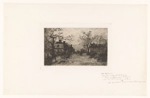Vesnická ulice s postavami od Jacques Barthélemy Appian (Adolphe)