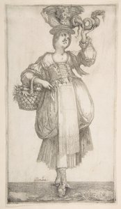 Hortulana, ze série Hortulanae, 1611. od Jacques Bellange