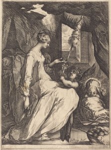 Madonna Spinning od Jacques Bellange