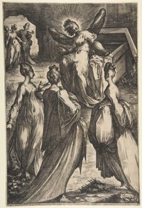 Tři Marie u hrobu. od Jacques Bellange