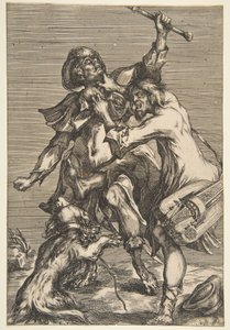 Dva bojující žebráci, 1612-16. od Jacques Bellange
