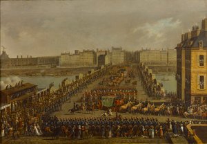 Císařský průvod na cestě ke korunovačnímu ceremoniálu 2. prosince 1804 1805.