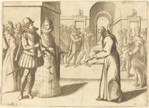 Capucio přinášející díky králi Bavorska, 1612. od Jacques Callot