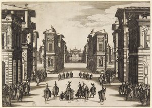 4. dějství, ze série Soliman od Jacques Callot