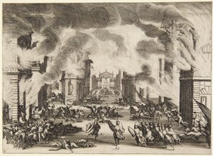 5. dějství ze série Soliman od Jacques Callot