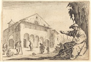 Almshouse, c. 1622. od Jacques Callot