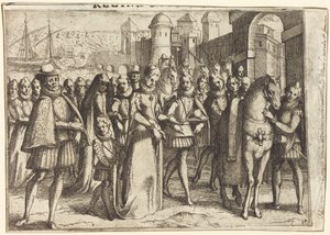 Příjezd do Valencie [recto] od Jacques Callot
