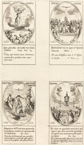 Nanebevstoupení; Pentacost; Trojice; Tělo kristovo od Jacques Callot