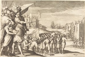 Útok na dvě pevnosti, c. 1614. od Jacques Callot