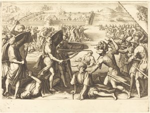 Útok na vnější pevnosti kostí, c. 1614. od Jacques Callot
