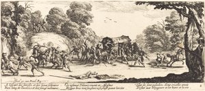 Útok na trenéra od Jacques Callot
