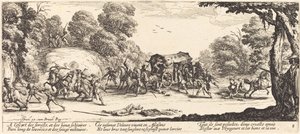 Útok na trenéra od Jacques Callot