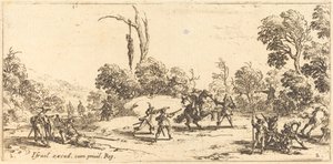 Útok na cestovatele na dálnici od Jacques Callot