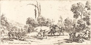 Útok na cestovatele na dálnici od Jacques Callot