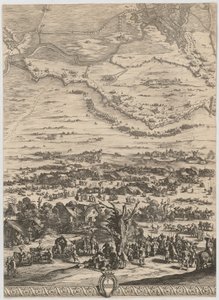 Úryvek z díla „Bitva u Bredy“ od Jacques Callot