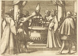 Křest španělského prince od Jacques Callot
