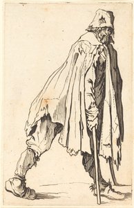 Žebrák s berlemi a čepicí od Jacques Callot