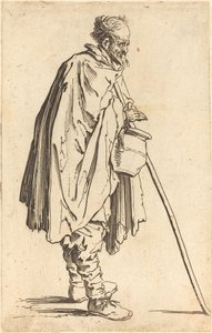 Žebrák s hrncem od Jacques Callot