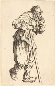 Žebrák s holí od Jacques Callot
