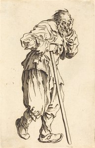 Žebrák s holí, c. 1622. od Jacques Callot
