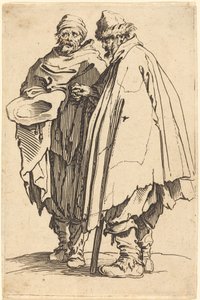 Slepý žebrák a společník, c. 1622. od Jacques Callot