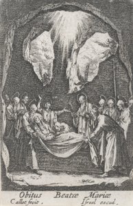 Pohřeb Panny Marie, č.p. 12 ze Života Panny od Jacques Callot