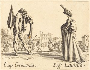Cap. Ceremony a Siga. Lavinia od Jacques Callot