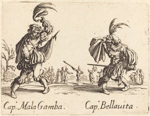 Kap. Mala Gamba a Kap. Bellavita od Jacques Callot