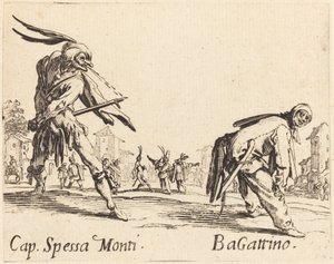 Kapitán Spessa Monti a Bagattino od Jacques Callot