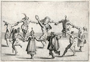 Kaprici různých postav od Jacques Callot