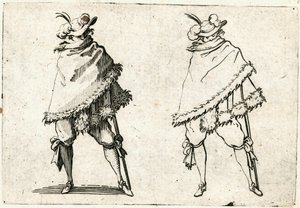 Kaprici různých postav od Jacques Callot