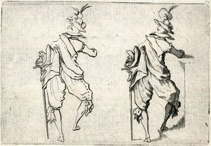 Kaprici různých postav od Jacques Callot