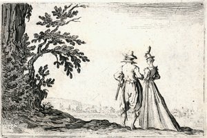 Kaprici různých postav od Jacques Callot