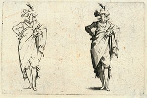 Kaprici různých postav od Jacques Callot