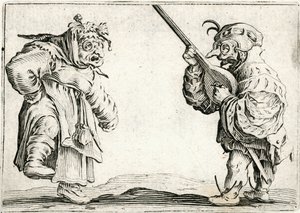 Kaprici různých postav od Jacques Callot