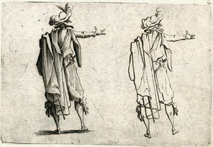 Kaprici různých postav od Jacques Callot