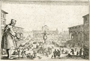 Kaprici různých postav od Jacques Callot