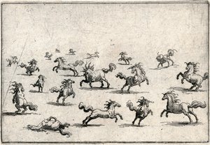 Kaprici různých postav od Jacques Callot