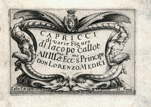 Kaprici různých postav od Jacques Callot
