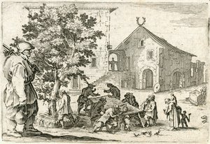 Kaprici různých postav od Jacques Callot