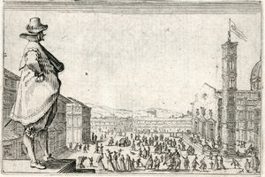 Kaprici různých postav od Jacques Callot