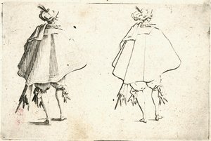 Kaprici různých postav od Jacques Callot