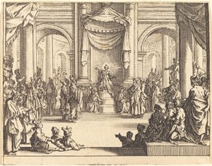 Kristus se hádal s doktory od Jacques Callot
