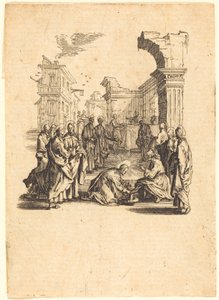Kristus umývá nohy apoštolům od Jacques Callot
